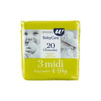 20 PANNOLINI BABY CARE MIDI DRY COMFORT 4-9 KG U! Confronta & Risparmia