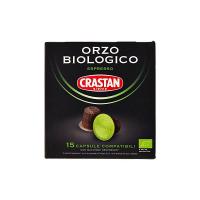 Crastan Capsule Compatibili Nespresso Orzo Biologico - 2 confezioni da 15 pezzi da 2.7 g [30 pezzi, 80.1 g]