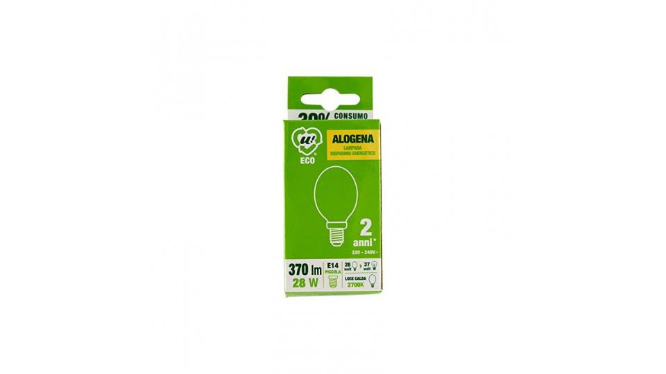 LAMPADA ALOGENA GLOBO 28W E14 ECO U!