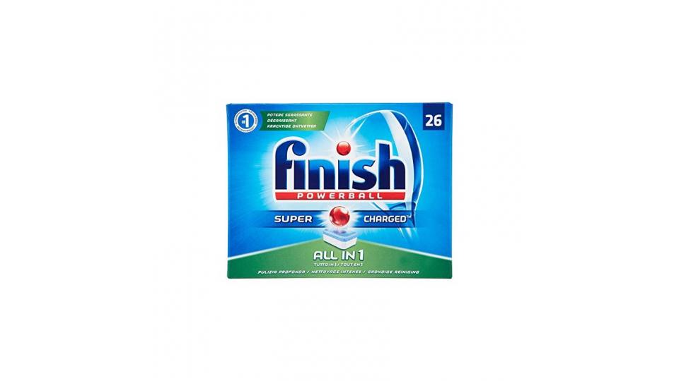 Finish Tutto in Uno Max Detergente, 26 Tabs, Regular