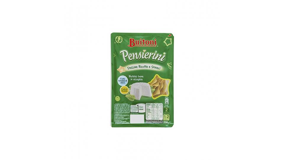 BUITONI PENSIERINI STELLINE RICOTTA E SPINACI Pasta fresca all'uovo