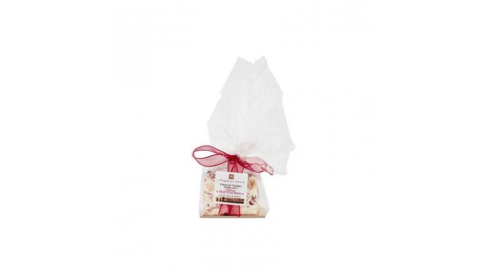 TORRONE TENERO VARIEGATO CREMA E FRUTTI DI BOSCO 150g il Viaggiator Goloso