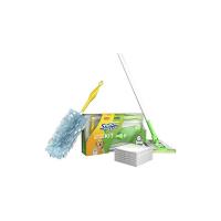 Swiffer Lavapavimenti Limited Edition (1 spazzolone, 8 panni antipolvere per pavimento e 1 piumino elettrostatico + 1 panno antipolvere)