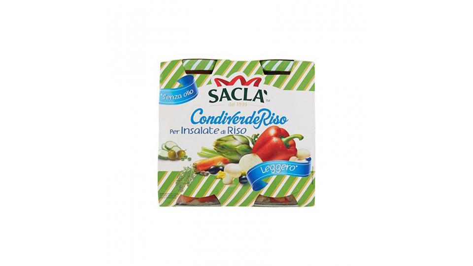 Saclà - Condiverde Riso per Insalate di Riso - 2 vasetti da 290 g [580 g]