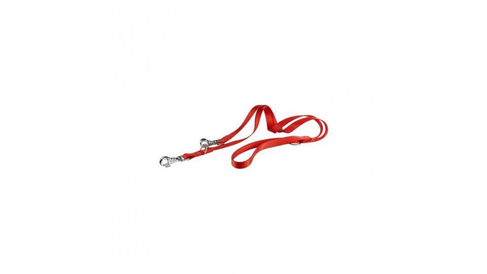 Ferplast 75355922 Club Ga25/200 Guinzaglio Rosso in Nylon Allungabile a 200 cm Dim. 20 mm X L