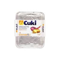 Cuki - Vaschette Alluminio, Doppia Forza, Più Consistenza E Tenuta, Spessore Maggiorato, 4 Porzioni -  