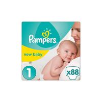 Pampers New Baby, 88 Pannolini, Taglia 1 (2-5 kg), 2 confezioni da 44