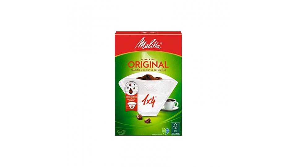 Melitta, Original, Confezione 40 Filtri, 1 X 4
