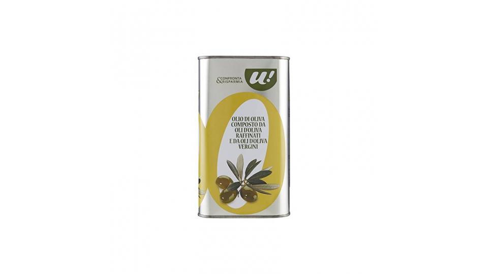 OLIO OLIVA COMPOSTO DA OLI DI OLIVA RAFFINATI E VERGINI IN LATTA 1L U! Confronta & Risparmia