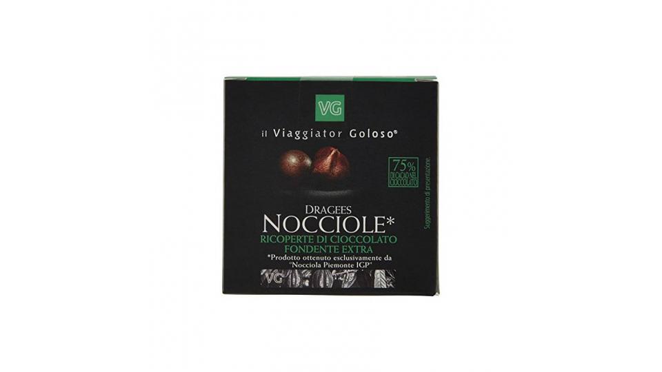 DRAGEES NOCCIOLE ricoperte di cioccolato fondente extra il Viaggiator Goloso