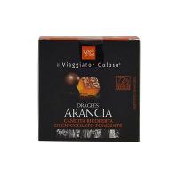 DRAGEES ARANCIA candita ricoperta di cioccolato fondente il Viaggiator Goloso