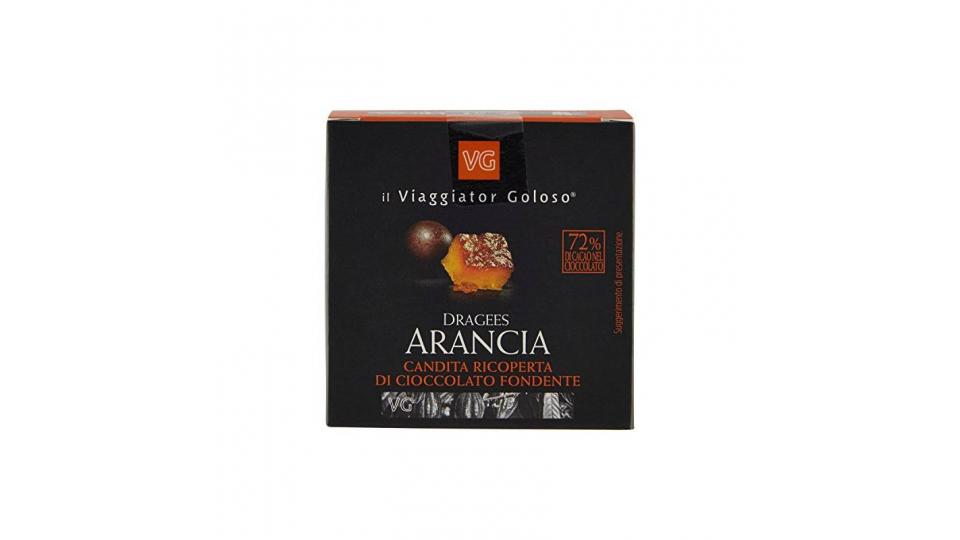 DRAGEES ARANCIA candita ricoperta di cioccolato fondente il Viaggiator Goloso