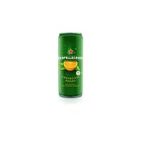 SANPELLEGRINO Bibite Gassate, ARANCIATA AMARA Lattina da 33 cl Confezione di