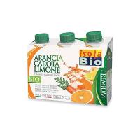 Succo Premium arancia carota limone Isola Bio 3 x