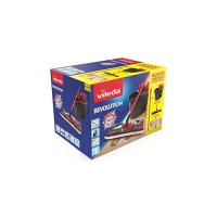 Vileda Revolution Box Sistema Lavapavimenti, Set con Strizzatore, Secchio, Piastra Rettangolare, Manico 3 Pezzi e 2 Panni Revolution 2 in 1, Multicolore, 28.5 x 40 x 28.3 cm