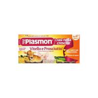 Plasmon - Oasi nella crescita, Vitello e Prosciutto, Coscia di maiale non stagionata, Delicato e cremoso omogeneizzato con carne e cereale