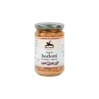 Fagioli borlotti lessati in vetro Alce Nero