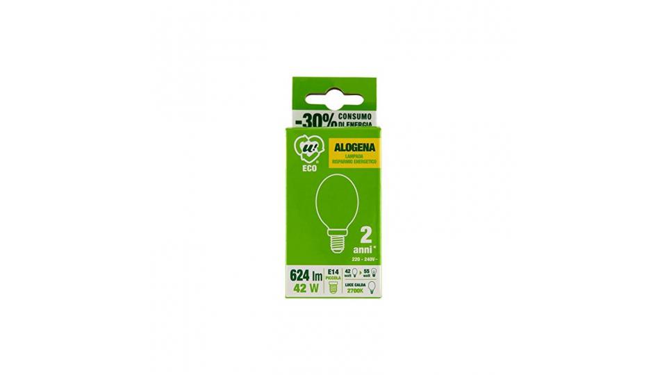 LAMPADA ALOGENA GLOBO 42W E14 ECO U!