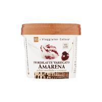 Gelato morbido e cremoso variegato Amarena 80g il Viaggiator Goloso