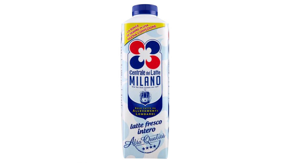 Centrale del Latte Milano latte fresco intero Alta Qualità