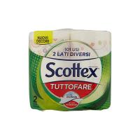Scottex Tuttofare Due Lati Diversi, 2 Maxi Rotoli