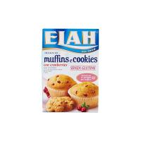 Elah - Preparato per Muffins and Cookies, con Cranberries, Senza Glutine, Pacco da  10X32 g, totale: