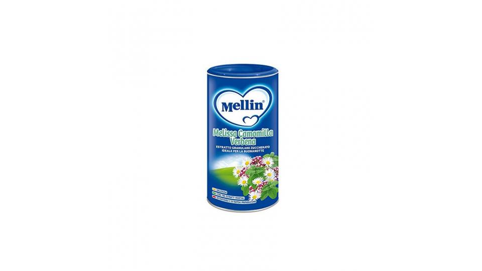 Mellin Baby Buonanotte Bevanda Istantanea con Miscela di Erbe, Verbena, Camomilla e Melissa