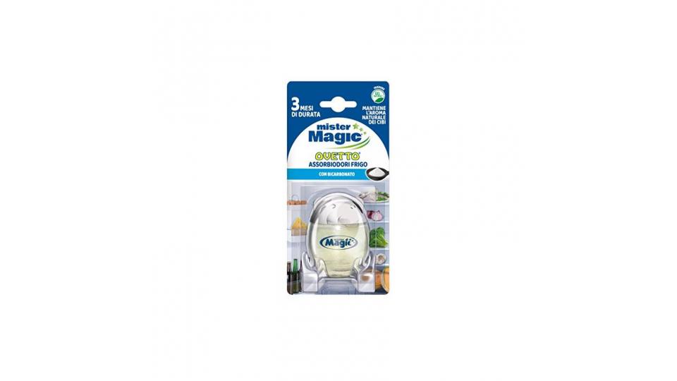 Mister Magic, Ovetto Assorbiodori Frigo Bicarbonato, Deodorante con Bicarbonato, 3 Mesi di Durata, Mantiene Inalterato l'Odore dei Cibi