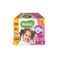 Huggies Pannolini Bimba, Taglia 6 (15-30 kg), 2 Confezioni da 34 [68 Pannolini]