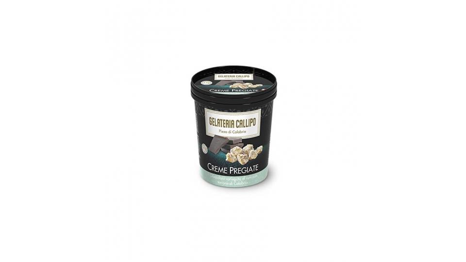 Gelateria Callipo - le Creme Pregiate Cioccolato Variegato al Rum con Torrone di Calabria
