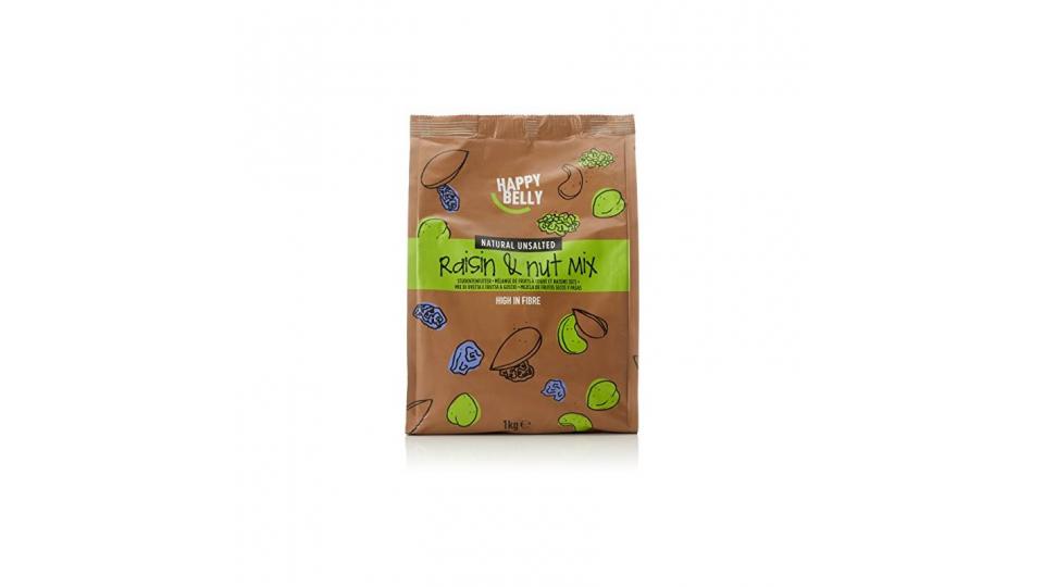 Marchio Amazon - Happy Belly Mix uvetta e frutta a guscio