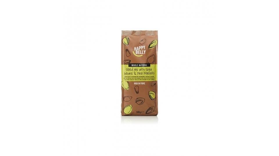 Marchio Amazon - Happy Belly Mix soia, pinoli, semi di girasole e zucca