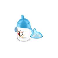 Philips Avent SCF755/05 Tazza con Beccuccio Resistente ai Morsi con Valvola Anti-Goccia, 340 ml, Azzurro