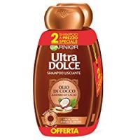 Garnier Ultra Dolce Shampoo al Cacao e Olio di Cocco per Capelli Lisci o da Lisciare, Senza Parabeni, Estratto Naturale, 300 ml [Confezione da 2]
