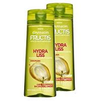 Garnier Fructis Shampoo Hydra Liss con Phyto-Cheratina e Olio d'Argan per Capelli Difficili da Lisciare, senza Parabeni - Confezione da 2 Unità