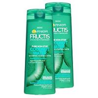 Garnier Fructis Shampoo per Capelli Normali Rapidi ad Ingrassarsi Pure-No Stop Coconut Water, senza Parabeni - Confezione da 2 Unità