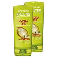 Garnier Fructis Balsamo Hydra Liss con Phyto-Cheratina Rinforzante e Olio d'Argan per Capelli Difficili da Lisciare - Confezione da 2 Unità