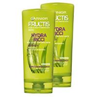 Garnier Fructis Balsamo Crema Fortificante Hydra Ricci per Capelli da Mossi a Ricci con Estratto di Linfa di Bambù - Confezione da 2