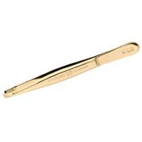 Pfeilring pinzette per le sopracciglia, 9 cm, placcate oro