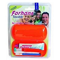 Forhans Kit Tascabile Igiene Orale, 1 Confezione (1 Spazzolino + 1 Dentifricio 12,5 ml)
