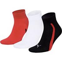 Puma - Calzini, Uomo, Nero (Noir/Blanc/Rouge), 43-46 EU