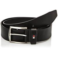 Tommy Hilfiger - NEW DENTON BELT, Cintura da uomo, Nero (Black), 85 (Taglia Produttore: 85 cm)