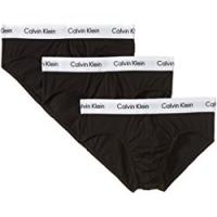 Calvin Klein - Cotton Stretch 3Pk H, Slip da uomo, Nero (Schwarz (001 )), S