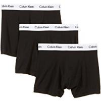 Calvin Klein Underwear Cotton Stretch, Boxer Uomo, (Pacco da 3), Nero (Black), S