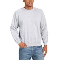 Fruit of the Loom Raglan Sweatshirt - Felpa a manica lunga da uomo, grigio, M