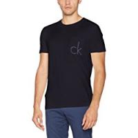 Calvin Klein Typor Cn Tee Ss T-Shirt, Uomo, Nero (Night Sky), Medium (Taglia produttore:M)