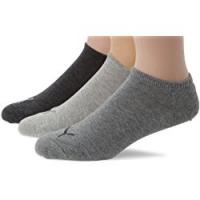 Puma Invisible, Calzini Sport Uomo, Grigio (Anthraci/L Mel Grey/M Mel Grey), 43/46, Confezione da 3