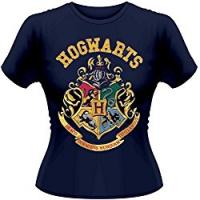 Playlogic International(World) - Harry Potter Crest GTS, T-shirt da donna, blu (blue), taglia 8 (Taglia produttore:Small)
