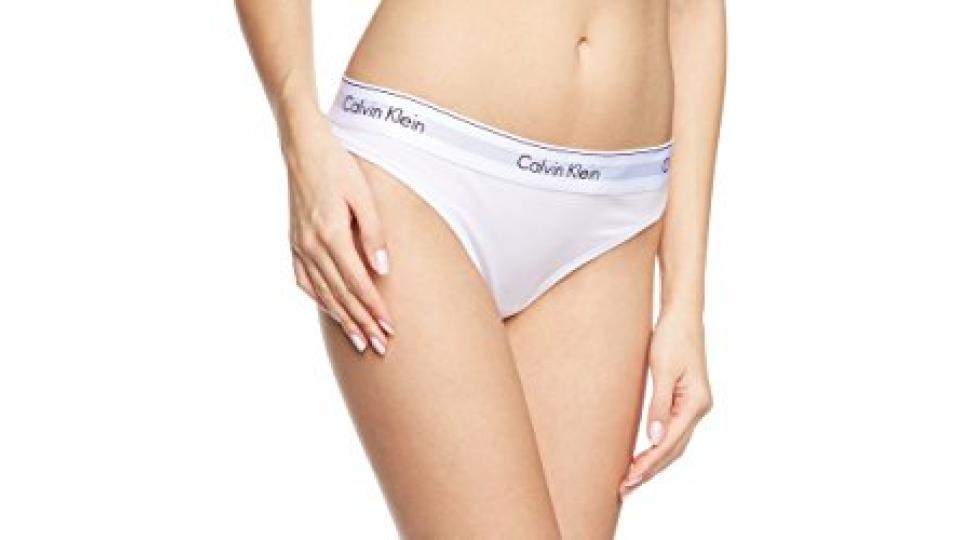 Calvin Klein Underwear, Slip da Donna, Bianco (WHITE 100), S