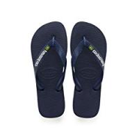 Havaianas Brasil Logo, Infradito Unisex Adulto, Blu (Navy Blue 0555), 43/44 EU (41/42 Brazilian)